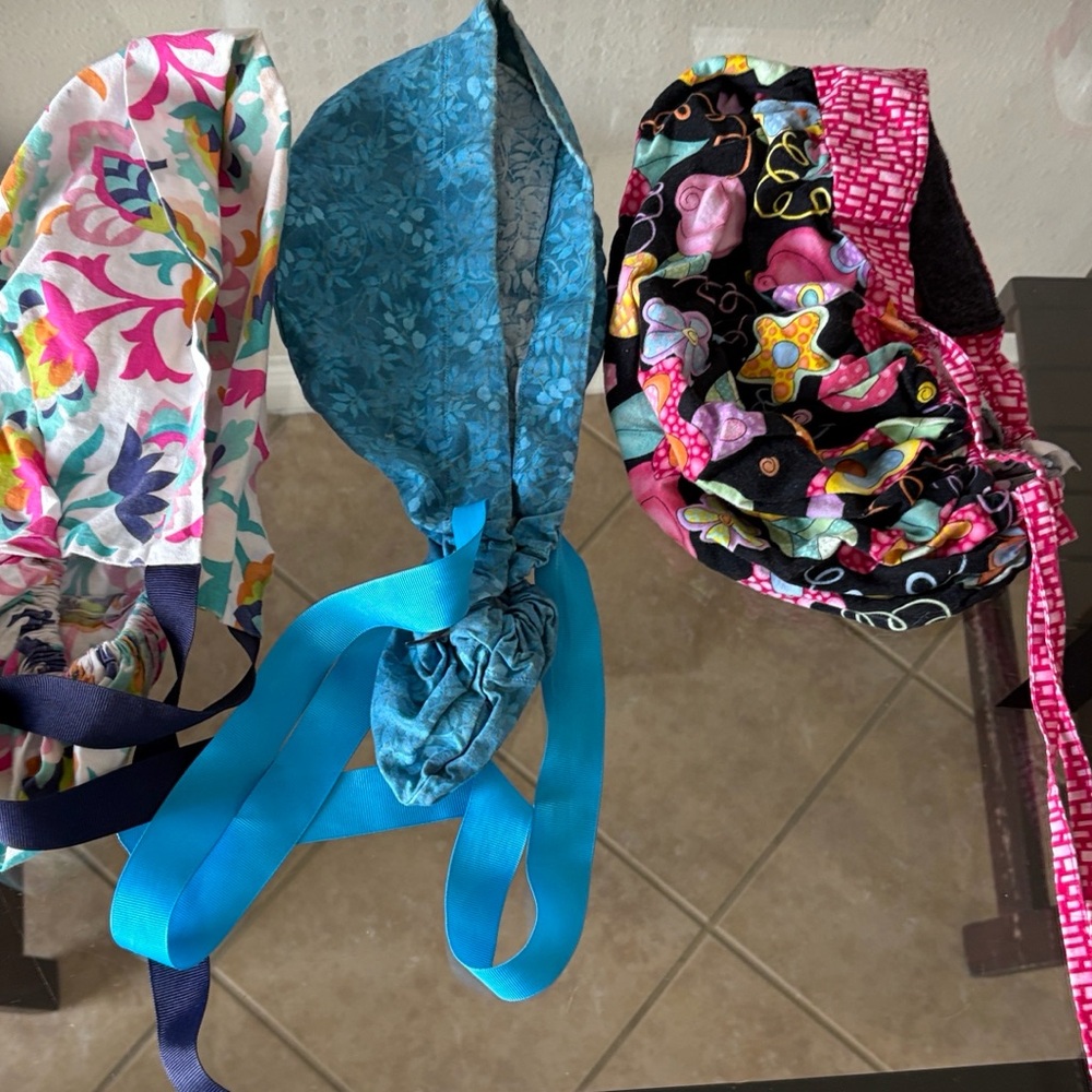 Kimkaps Colorful Handmade Scrub Cap lot